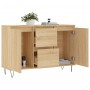 Aparador de madera de ingeniería roble Sonoma 104x35x70 cm de vidaXL, Aparadores - Ref: Foro24-827207, Precio: 83,54 €, Descu...