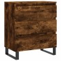 Aparador madera contrachapada color roble ahumado 60x35x70 cm de vidaXL, Aparadores - Ref: Foro24-827193, Precio: 70,93 €, De...