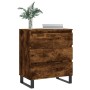 Aparador madera contrachapada color roble ahumado 60x35x70 cm de vidaXL, Aparadores - Ref: Foro24-827193, Precio: 70,93 €, De...