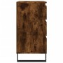 Aparador madera contrachapada color roble ahumado 60x35x70 cm de vidaXL, Aparadores - Ref: Foro24-827193, Precio: 70,93 €, De...