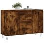 Sideboard aus geräuchertem Eichenholzwerkstoff, 104 x 35 x 70 cm von vidaXL, Sideboards - Ref: Foro24-827209, Preis: 93,99 €,...