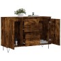 Sideboard aus geräuchertem Eichenholzwerkstoff, 104 x 35 x 70 cm von vidaXL, Sideboards - Ref: Foro24-827209, Preis: 93,99 €,...