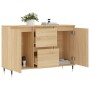 Aparador de madera de ingeniería roble Sonoma 104x35x70 cm de vidaXL, Aparadores - Ref: Foro24-827199, Precio: 97,70 €, Descu...