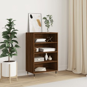 Tall brown oak veneer sideboard 57x35x90 cm by vidaXL, Sideboards - Ref: Foro24-827227, Price: 68,26 €, Discount: %