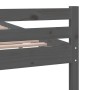 Grauer Massivholzbettrahmen 200x200 cm von vidaXL, Betten und Lattenroste - Ref: Foro24-814841, Preis: 116,41 €, Rabatt: %