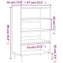 Aparador alto madera de ingeniería marrón roble 57x35x90 cm de vidaXL, Aparadores - Ref: Foro24-827227, Precio: 68,26 €, Desc...