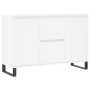 Aparador de madera de ingeniería blanco 104x35x70 cm de vidaXL, Aparadores - Ref: Foro24-827212, Precio: 106,46 €, Descuento: %