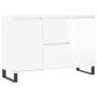 Glossy white engineered wood sideboard 104x35x70 cm by vidaXL, Sideboards - Ref: Foro24-827214, Price: 113,99 €, Discount: %