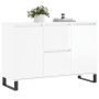 Hochglanzweißes Sideboard aus Holzwerkstoff, 104 x 35 x 70 cm von vidaXL, Sideboards - Ref: Foro24-827214, Preis: 118,13 €, R...