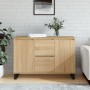 Sideboard aus Sonoma-Eichenholzwerkstoff, 104 x 35 x 70 cm von vidaXL, Sideboards - Ref: Foro24-827215, Preis: 98,25 €, Rabat...