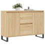 Aparador de madera de ingeniería roble Sonoma 104x35x70 cm de vidaXL, Aparadores - Ref: Foro24-827215, Precio: 99,89 €, Descu...