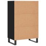 Aparador alto madera de ingeniería negro 57x35x90 cm de vidaXL, Aparadores - Ref: Foro24-827237, Precio: 61,23 €, Descuento: %