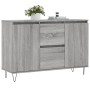 Aparador de madera de ingeniería gris Sonoma 104x35x70 cm de vidaXL, Aparadores - Ref: Foro24-827210, Precio: 86,81 €, Descue...