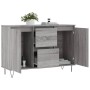 Aparador de madera de ingeniería gris Sonoma 104x35x70 cm de vidaXL, Aparadores - Ref: Foro24-827210, Precio: 86,81 €, Descue...