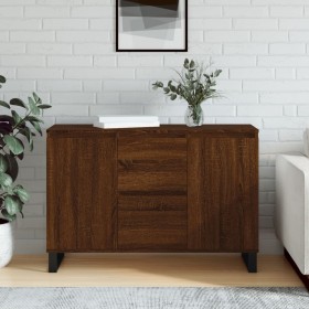 Oak brown engineered wood sideboard 104x35x70 cm by vidaXL, Sideboards - Ref: Foro24-827219, Price: 96,99 €, Discount: %