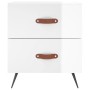 Nightstand 2 pcs glossy white engineered wood 40x35x47.5cm by vidaXL, Nightstands - Ref: Foro24-827249, Price: 63,09 €, Disco...