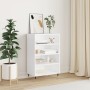 High white engineered wood sideboard 57x35x90 cm by vidaXL, Sideboards - Ref: Foro24-827220, Price: 55,31 €, Discount: %