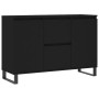 Aparador de madera de ingeniería negro 104x35x70 cm de vidaXL, Aparadores - Ref: Foro24-827213, Precio: 105,66 €, Descuento: %