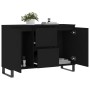 Aparador de madera de ingeniería negro 104x35x70 cm de vidaXL, Aparadores - Ref: Foro24-827213, Precio: 105,66 €, Descuento: %