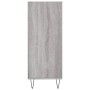 Tall Sonoma gray engineered wood sideboard 57x35x90 cm by vidaXL, Sideboards - Ref: Foro24-827234, Price: 53,68 €, Discount: %