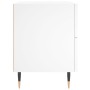 White engineered wood bedside table 40x35x47.5 cm by vidaXL, Nightstands - Ref: Foro24-827260, Price: 54,86 €, Discount: %