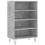 Aparador alto madera de ingeniería gris hormigón 57x35x90 cm de vidaXL, Aparadores - Ref: Foro24-827232, Precio: 51,67 €, Des...