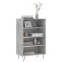 Aparador alto madera de ingeniería gris hormigón 57x35x90 cm de vidaXL, Aparadores - Ref: Foro24-827232, Precio: 51,67 €, Des...