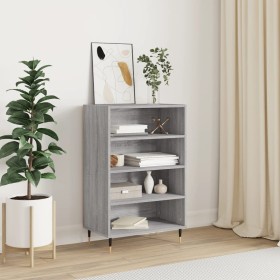 Tall Sonoma gray engineered wood sideboard 57x35x90 cm by vidaXL, Sideboards - Ref: Foro24-827226, Price: 40,99 €, Discount: %