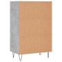 Aparador alto madera de ingeniería gris hormigón 57x35x90 cm de vidaXL, Aparadores - Ref: Foro24-827232, Precio: 51,67 €, Des...