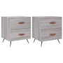 Nightstands 2 pcs Sonoma gray engineered wood 40x35x47.5 cm by vidaXL, Nightstands - Ref: Foro24-827257, Price: 57,99 €, Disc...