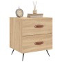 Nightstand 2 pcs engineered wood Sonoma oak 40x35x47.5 cm by vidaXL, Nightstands - Ref: Foro24-827251, Price: 77,43 €, Discou...