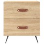 Mesita noche 2 uds madera ingeniería roble Sonoma 40x35x47,5 cm de vidaXL, Mesitas de noche - Ref: Foro24-827251, Precio: 75,...