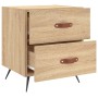 Mesita noche 2 uds madera ingeniería roble Sonoma 40x35x47,5 cm de vidaXL, Mesitas de noche - Ref: Foro24-827251, Precio: 75,...