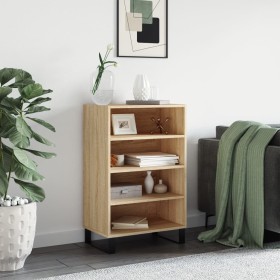 Aparador alto madera de ingeniería roble Sonoma 57x35x90 cm de vidaXL, Aparadores - Ref: Foro24-827239, Precio: 59,99 €, Desc...