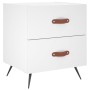 Nightstands 2 pcs engineered wood white 40x35x47.5 cm by vidaXL, Nightstands - Ref: Foro24-827245, Price: 80,90 €, Discount: %