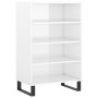 Aparador alto madera de ingeniería blanco brillante 57x35x90 cm de vidaXL, Aparadores - Ref: Foro24-827238, Precio: 53,60 €, ...