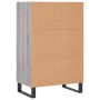 Aparador alto madera de ingeniería gris Sonoma 57x35x90 cm de vidaXL, Aparadores - Ref: Foro24-827242, Precio: 45,50 €, Descu...