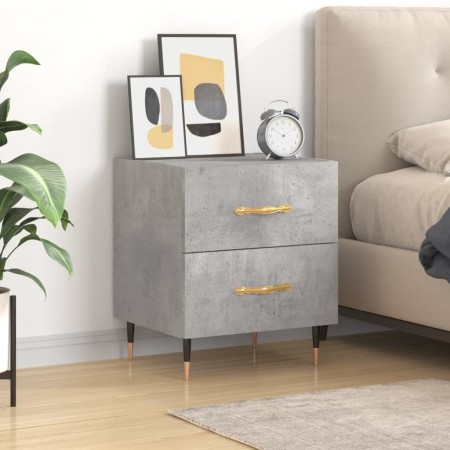 Concrete gray engineered wood bedside table 40x35x47.5 cm by vidaXL, Nightstands - Ref: Foro24-827268, Price: 32,36 €, Discou...