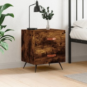 Smoked oak engineered wood bedside table 40x35x47.5 cm by vidaXL, Nightstands - Ref: Foro24-827254, Price: 32,99 €, Discount: %