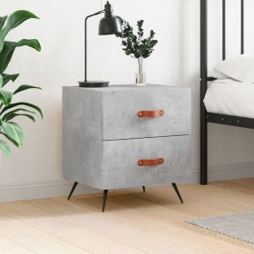 Engineered wood gray concrete bedside table 40x35x47.5 cm by vidaXL, Nightstands - Ref: Foro24-827252, Price: 44,99 €, Discou...