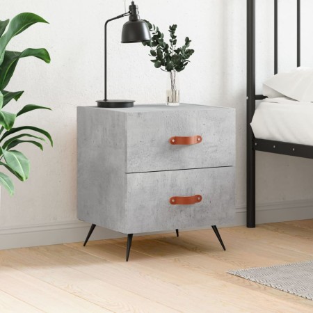 Engineered wood gray concrete bedside table 40x35x47.5 cm by vidaXL, Nightstands - Ref: Foro24-827252, Price: 47,63 €, Discou...