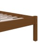 Estructura de cama madera maciza marrón miel 75x190 cm de vidaXL, Camas y somieres - Ref: Foro24-814847, Precio: 97,36 €, Des...