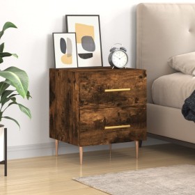 Smoked oak engineered wood bedside table 40x35x47.5 cm by vidaXL, Nightstands - Ref: Foro24-827286, Price: 36,99 €, Discount: %