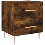 Mesita de noche madera ingeniería roble ahumado 40x35x47,5 cm de vidaXL, Mesitas de noche - Ref: Foro24-827286, Precio: 36,99...