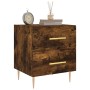 Smoked oak engineered wood bedside table 40x35x47.5 cm by vidaXL, Nightstands - Ref: Foro24-827286, Price: 36,17 €, Discount: %