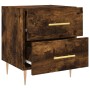 Smoked oak engineered wood bedside table 40x35x47.5 cm by vidaXL, Nightstands - Ref: Foro24-827286, Price: 36,17 €, Discount: %