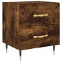 Smoked oak engineered wood bedside table 40x35x47.5 cm by vidaXL, Nightstands - Ref: Foro24-827270, Price: 44,08 €, Discount: %