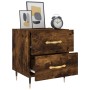 Smoked oak engineered wood bedside table 40x35x47.5 cm by vidaXL, Nightstands - Ref: Foro24-827270, Price: 44,08 €, Discount: %