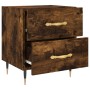 Smoked oak engineered wood bedside table 40x35x47.5 cm by vidaXL, Nightstands - Ref: Foro24-827270, Price: 44,08 €, Discount: %