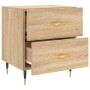 Bedside table 2 units engineered wood Sonoma oak 40x35x47.5 cm by vidaXL, Nightstands - Ref: Foro24-827267, Price: 78,37 €, D...